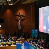 Le président chinois Xi Jinping est intervenu en visioconférence lors du sommet de l'ONU sur le climat. KEYSTONE/AP/Yuki Iwamura